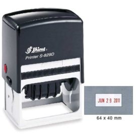 Sello de caucho fechador S-829D TEXTO 64X40