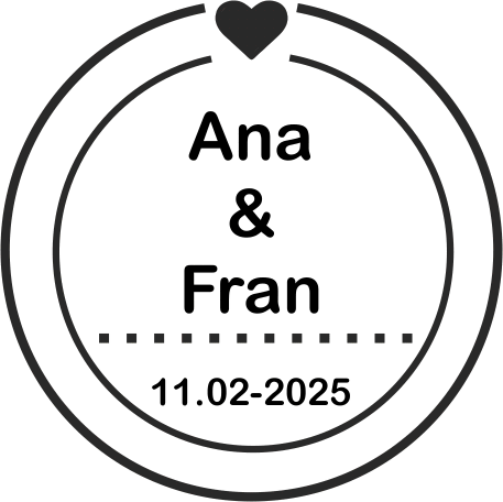 Sello de Boda Personalizado B06