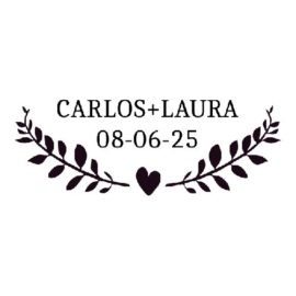 Sello de Boda Personalizado B07