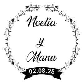 Sello de Boda Personalizado B09