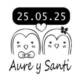 Sello de Boda Personalizado B12