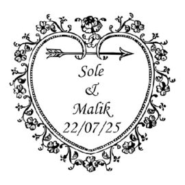 Sello de Boda Personalizado B22