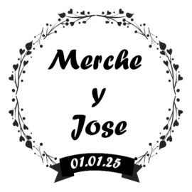 Sello de Boda Personalizado B30