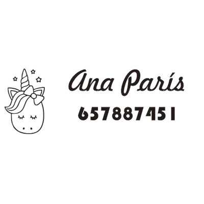 Sello personalizado textil infantil