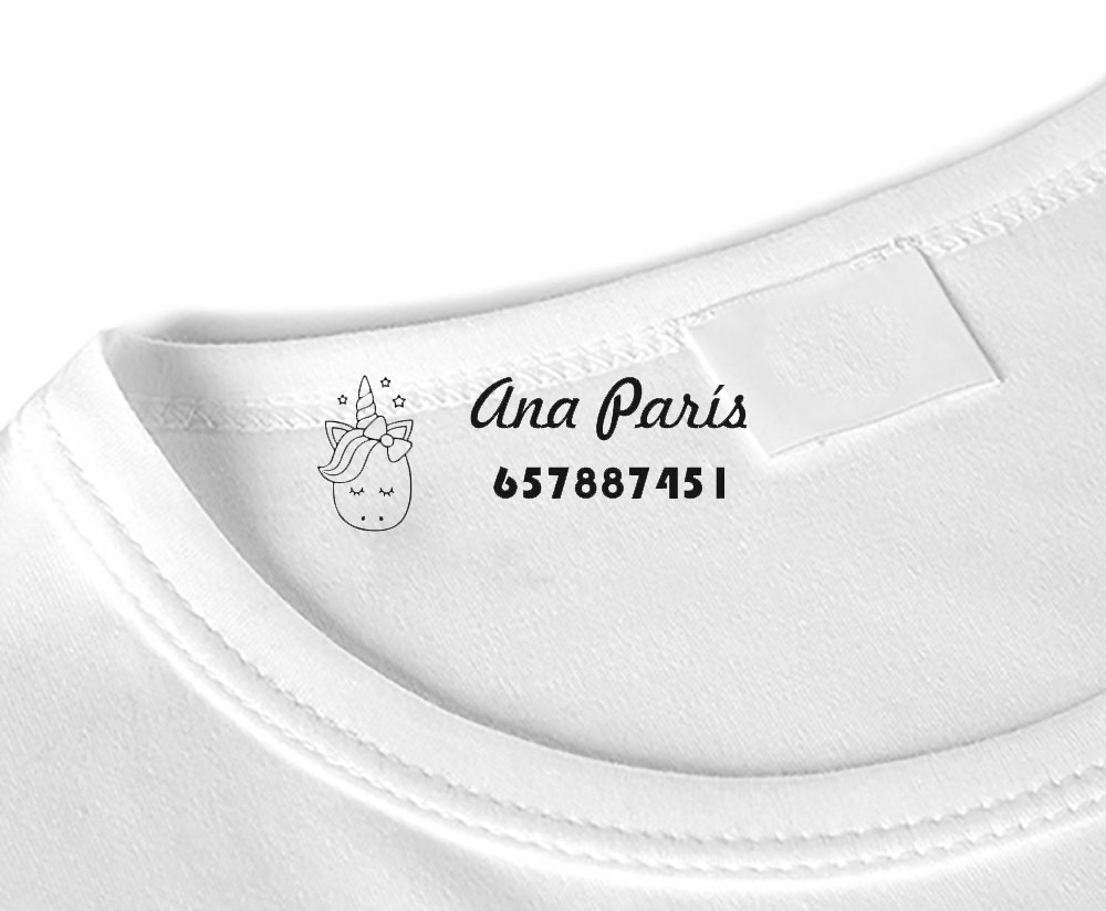 Sello personalizado textil infantil